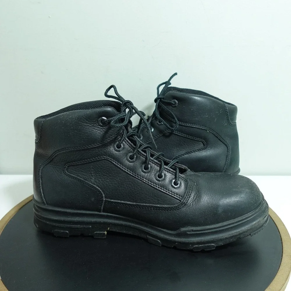 Timberland PRO 70068 Steel Toe‎ Work Boots Men 11M Black Leather Safety EH 24/7
